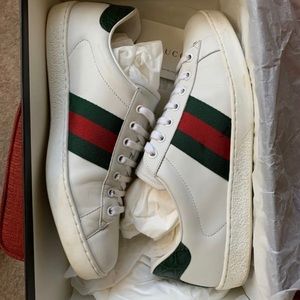 Sz. 10 Men’s Gucci Ace Sneakers